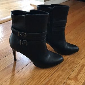 Express faux leather booties